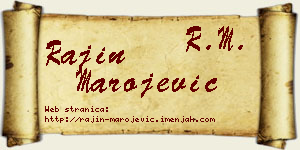 Rajin Marojević vizit kartica
